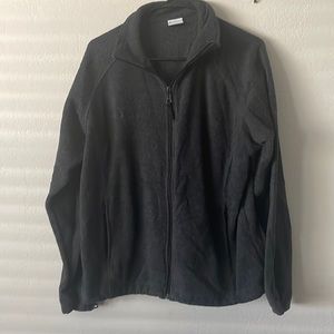 COLUMBIA FLEECE JACKET WITH SINCH WAIST CAPABILITIES CHARCOAL S:L USED